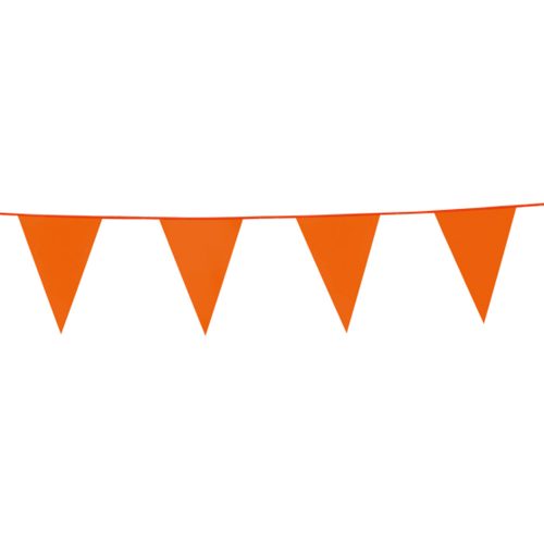 Vlaggenlijn oranje kunststof 10m