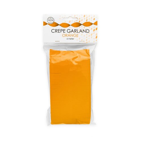 Crêpe slinger oranje 6m