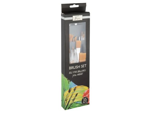 Penselen set synthetisch 35-dlg